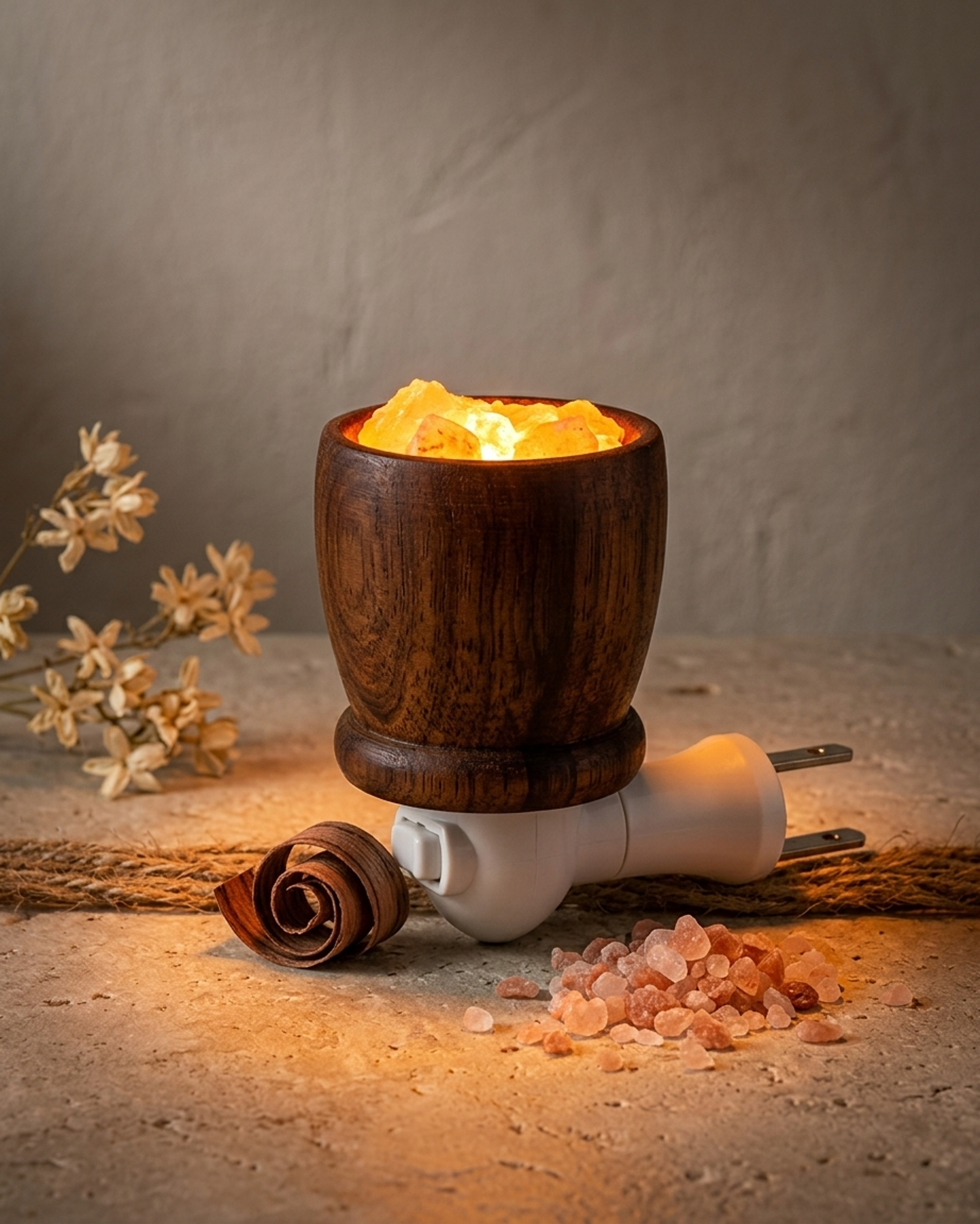 NS92 Himalayan Pink Salt Night Light Holders