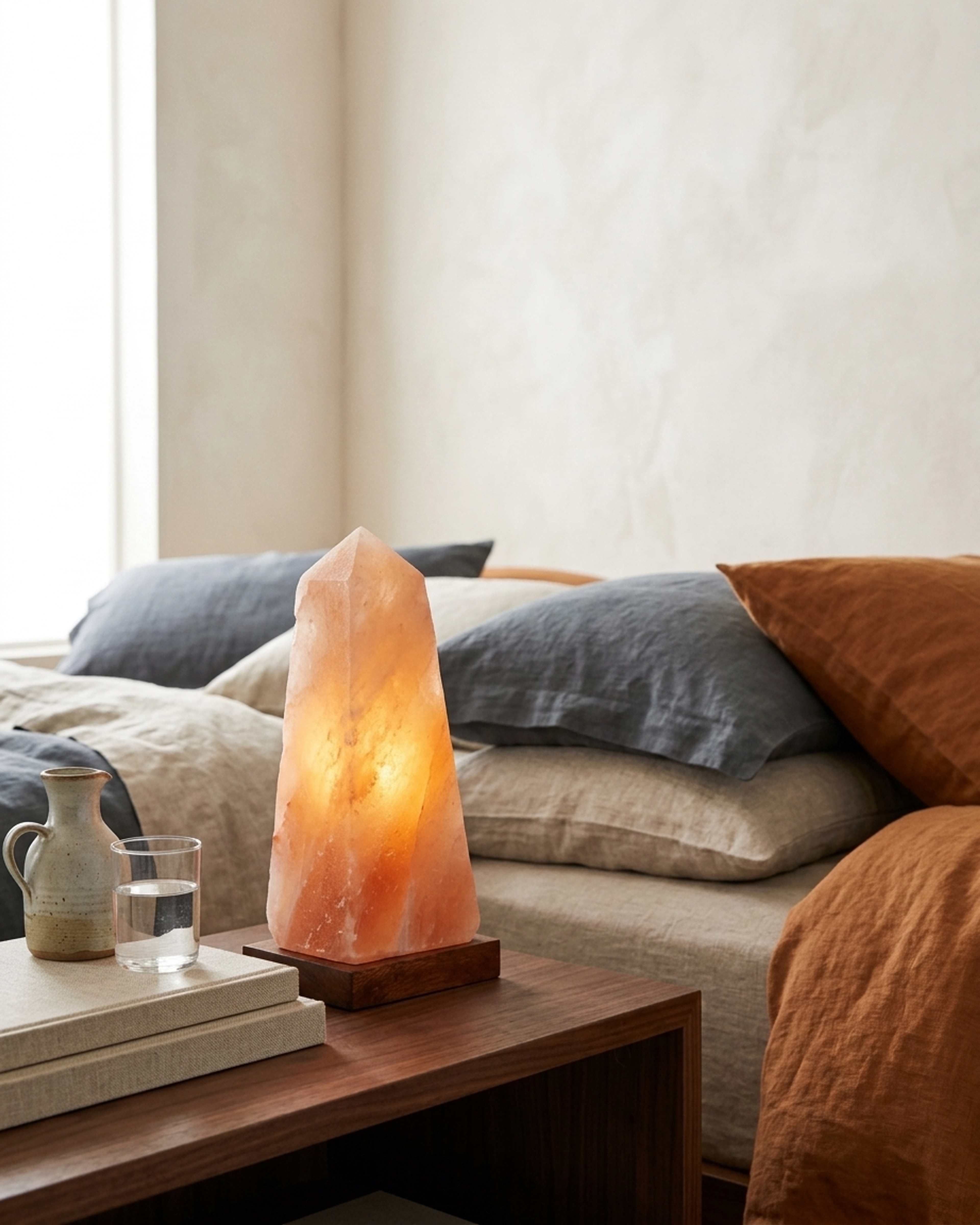 NS101 Himalayan Pink Salt Obelisk Lamp