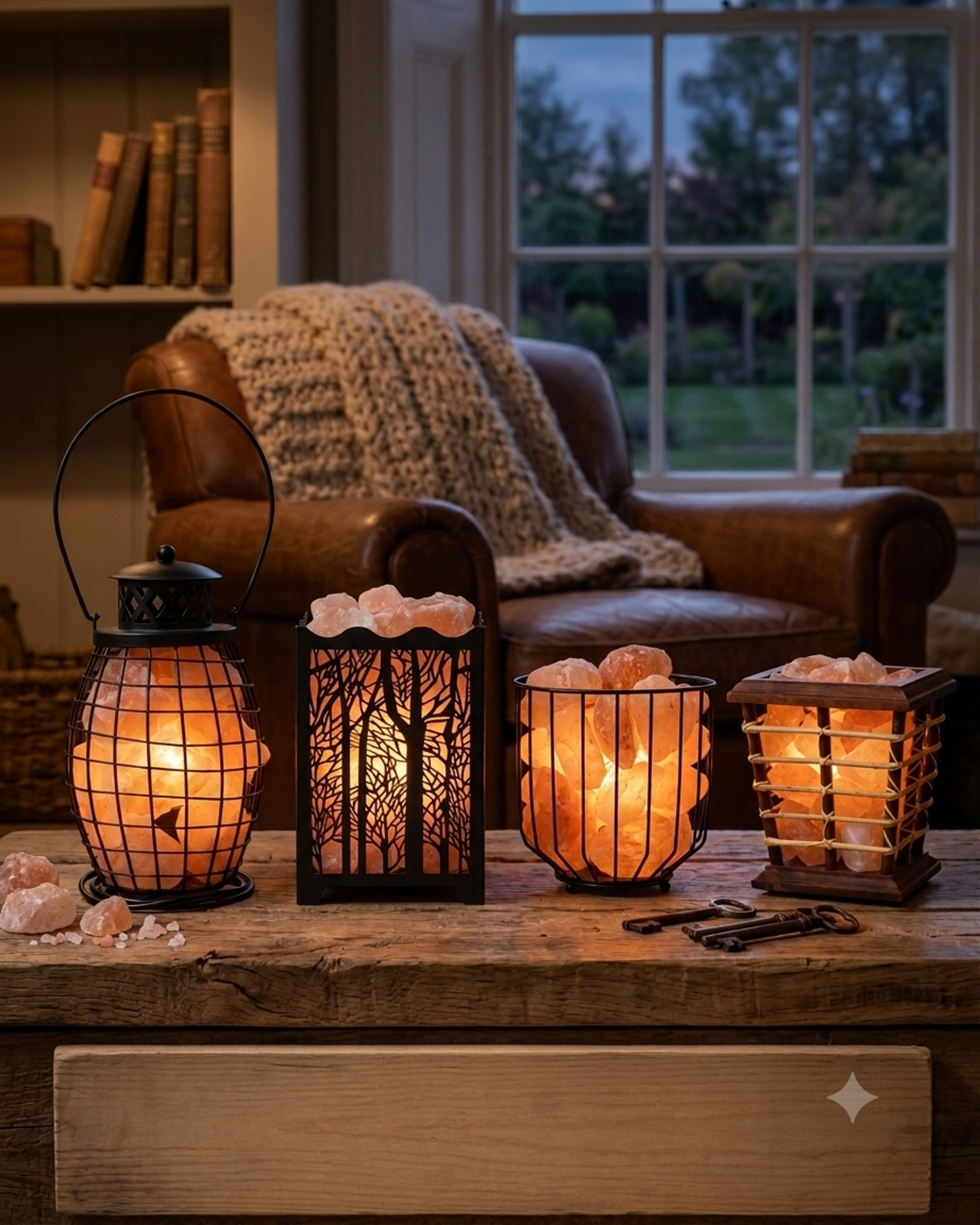 Himalayan Salt Baskets Lamps