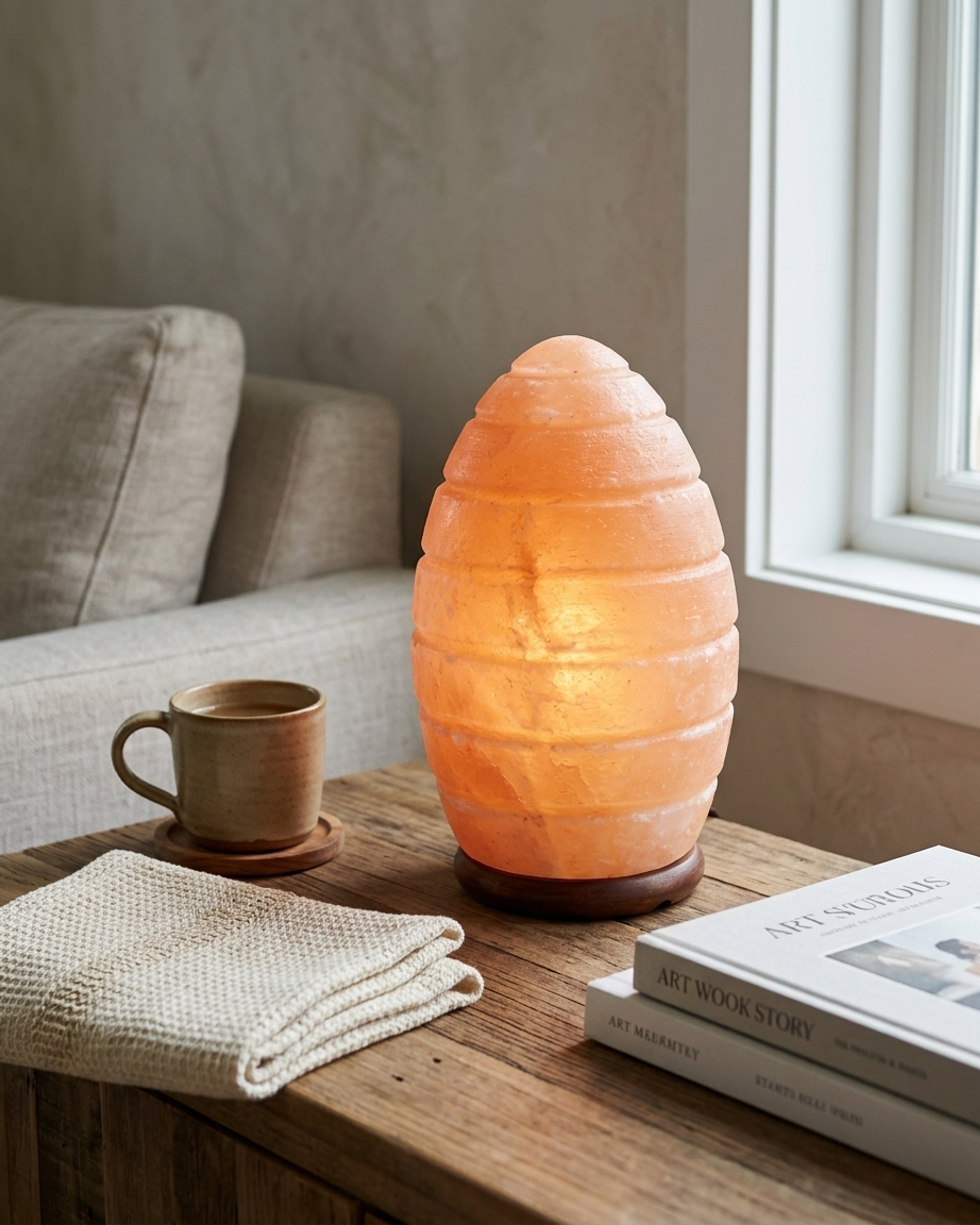 NS79 Himalayan Pink Salt Egg Lamp