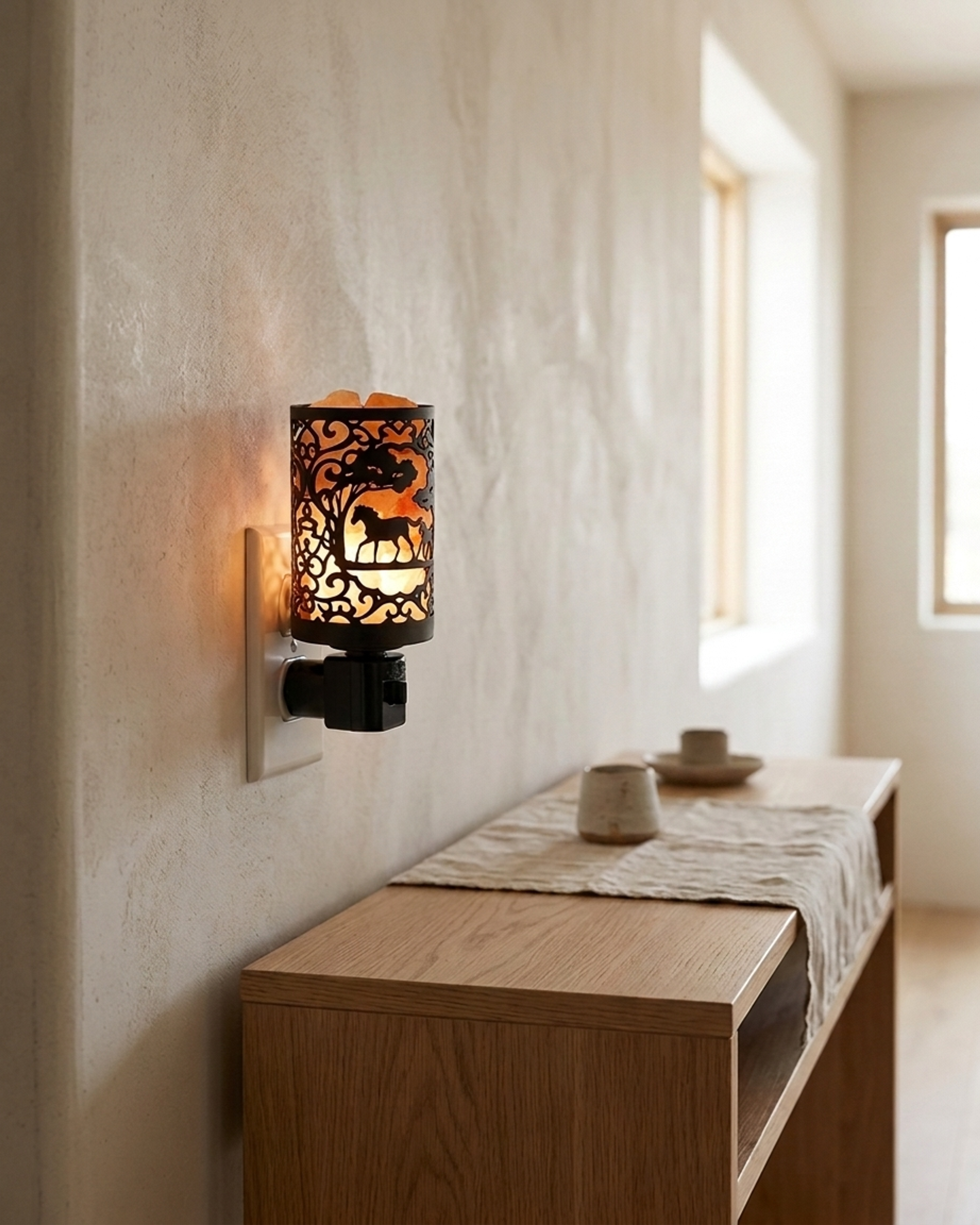 NS97 Himalayan Pink Salt Night Light Holders