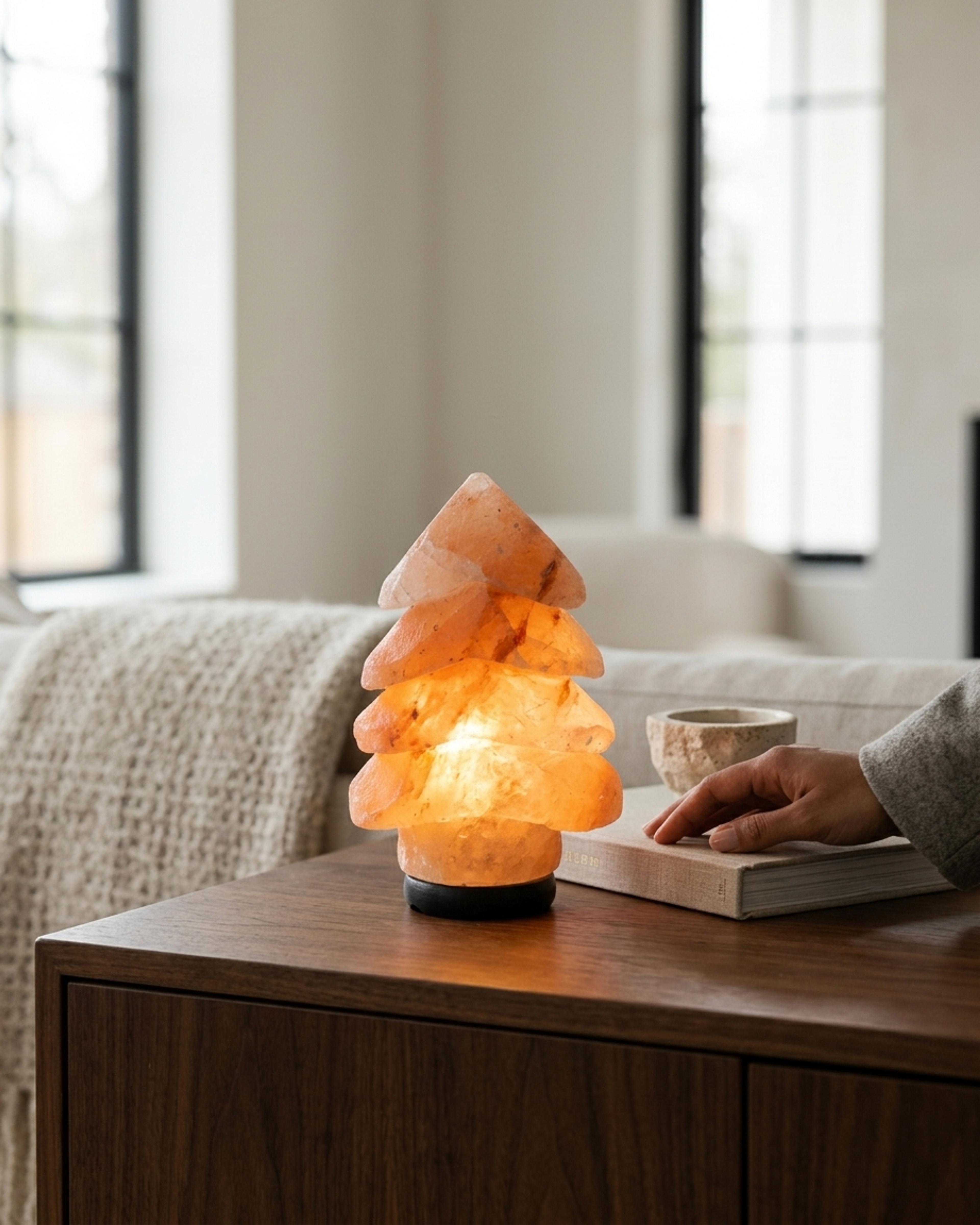 NS129 Himalayan Pink Salt Christmas Tree Lamp