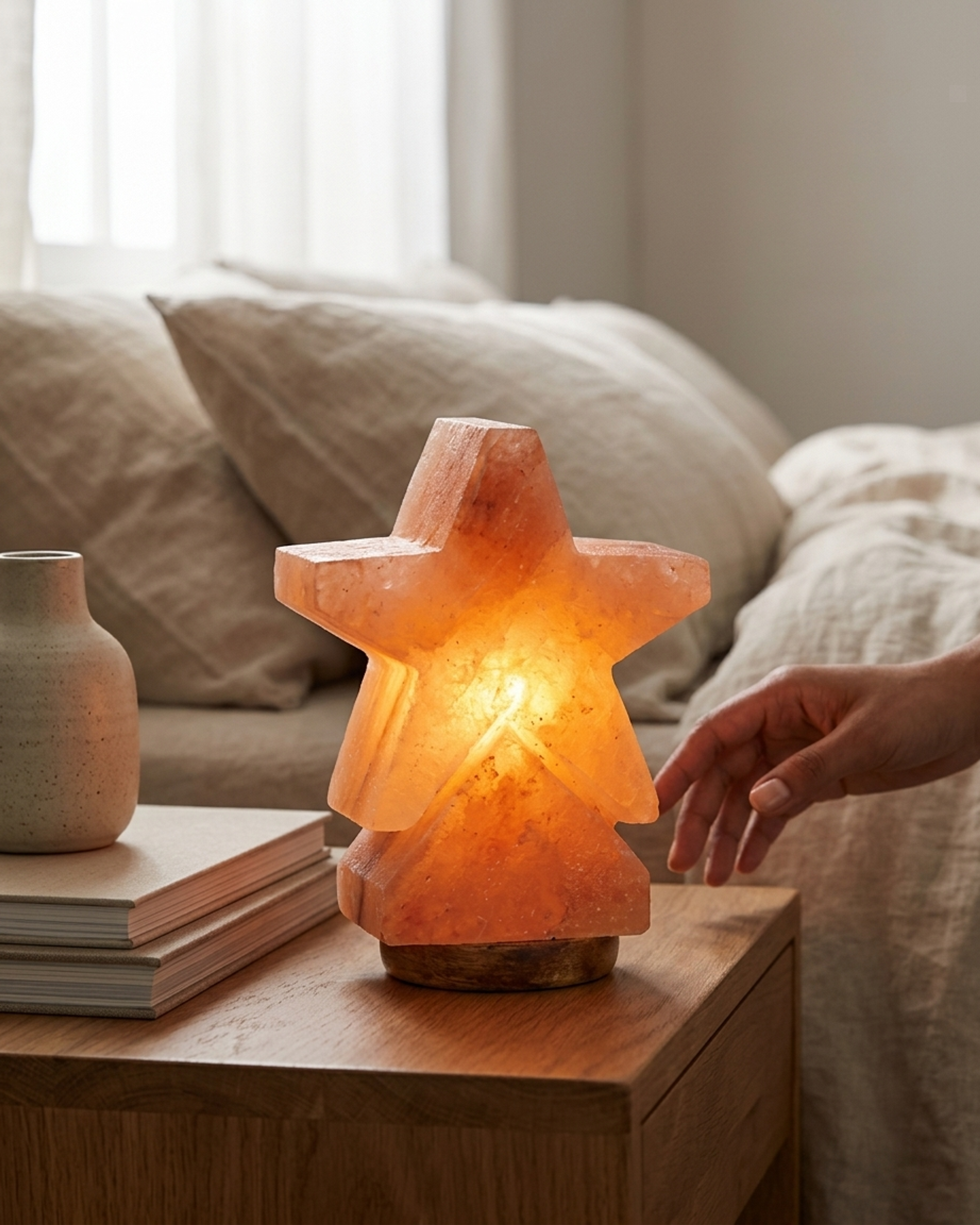 NS127 Himalayan Pink Salt Star Lamp