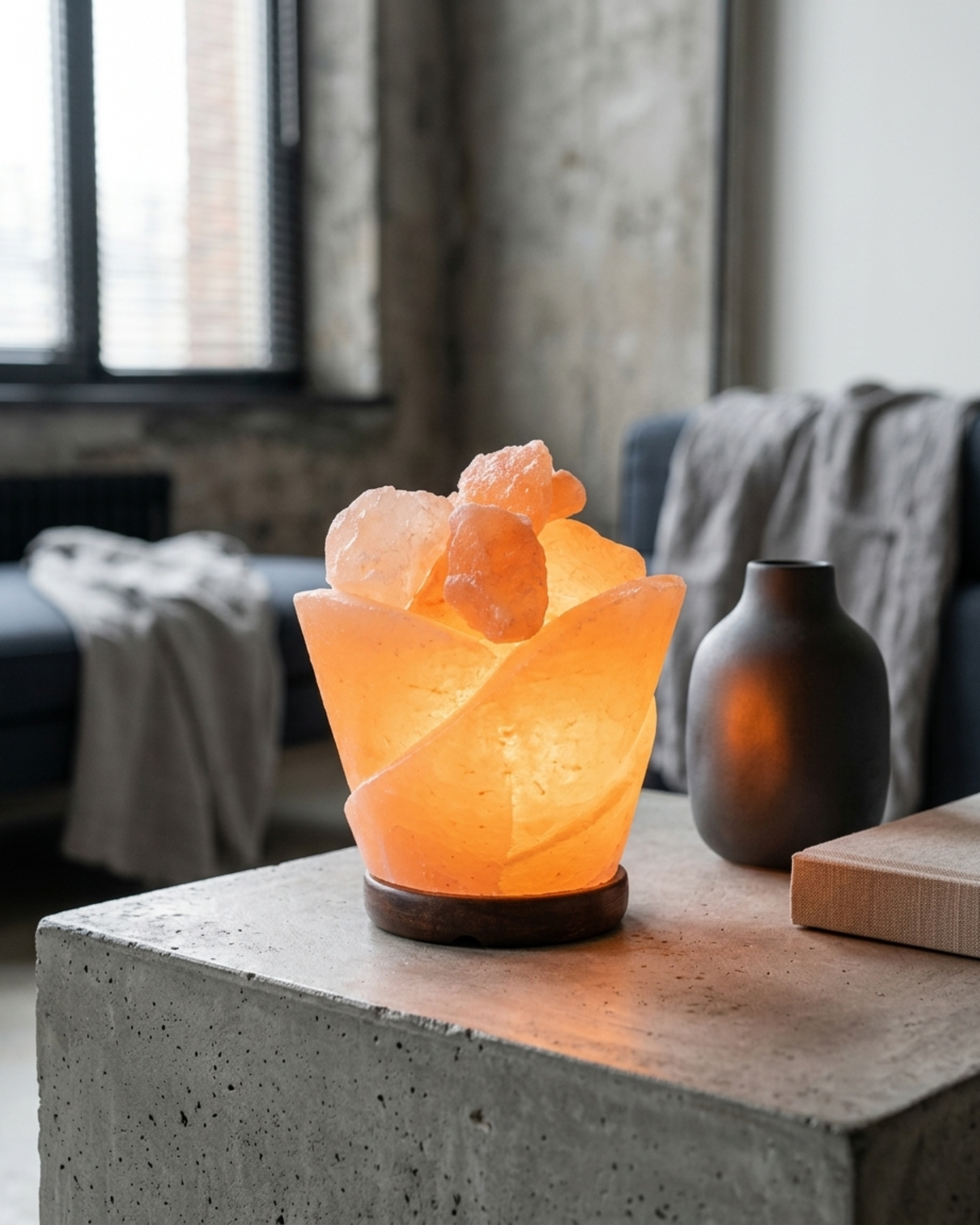 NS32 Himalayan Pink Salt Trophy Lamp