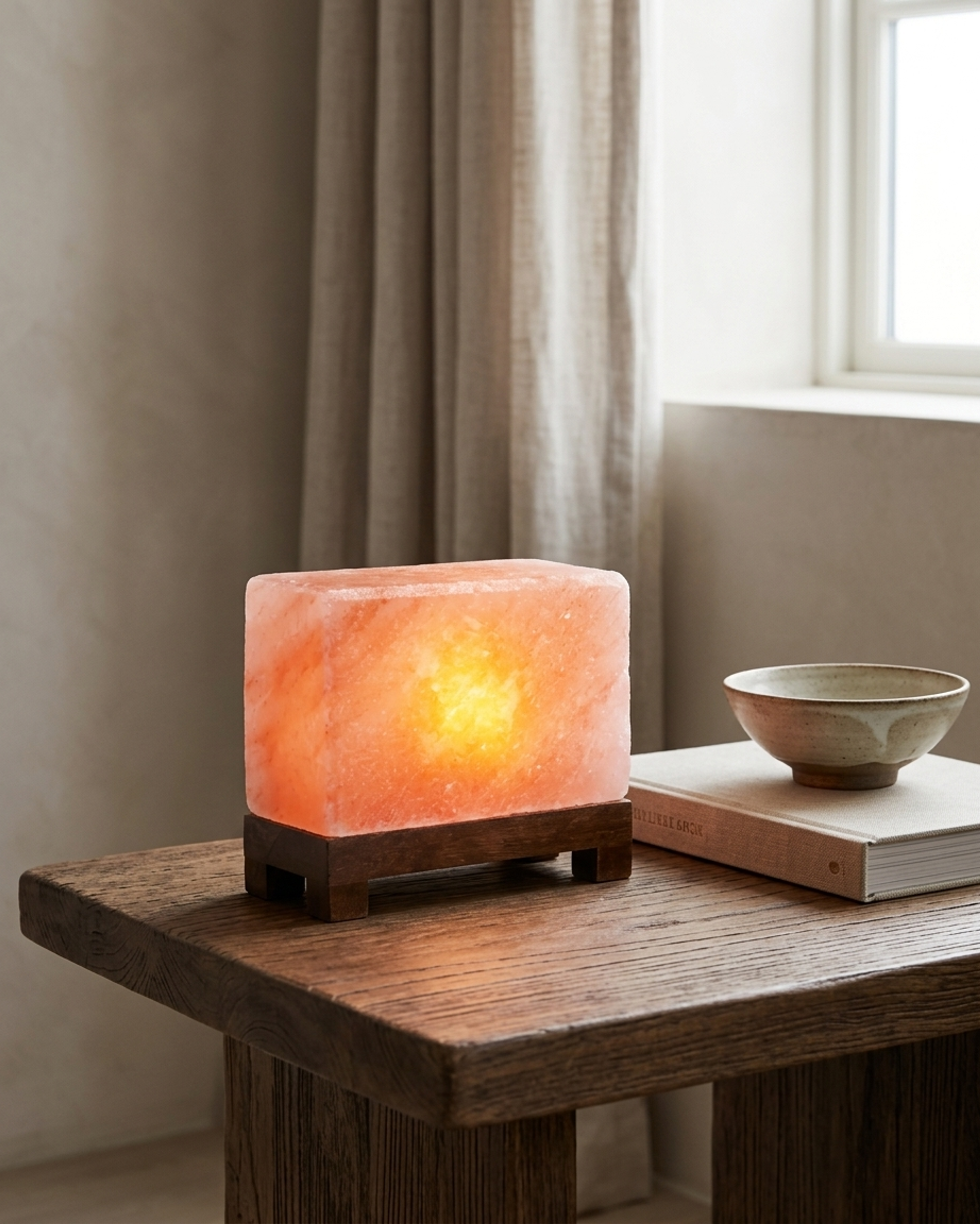 NS87 Himalayan Pink Salt Rectangle Lamp
