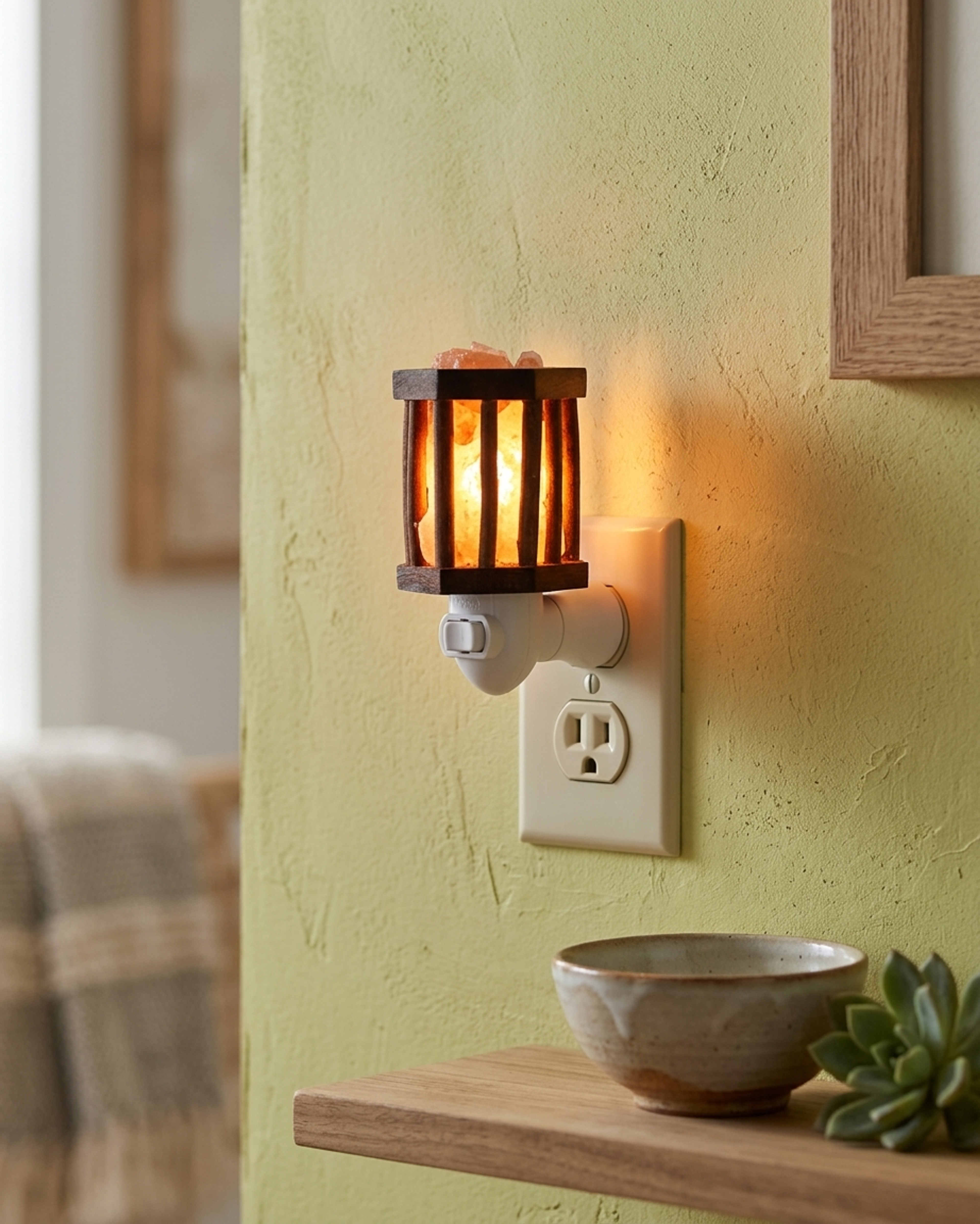 NS94 Himalayan Pink Salt Night Light Holders