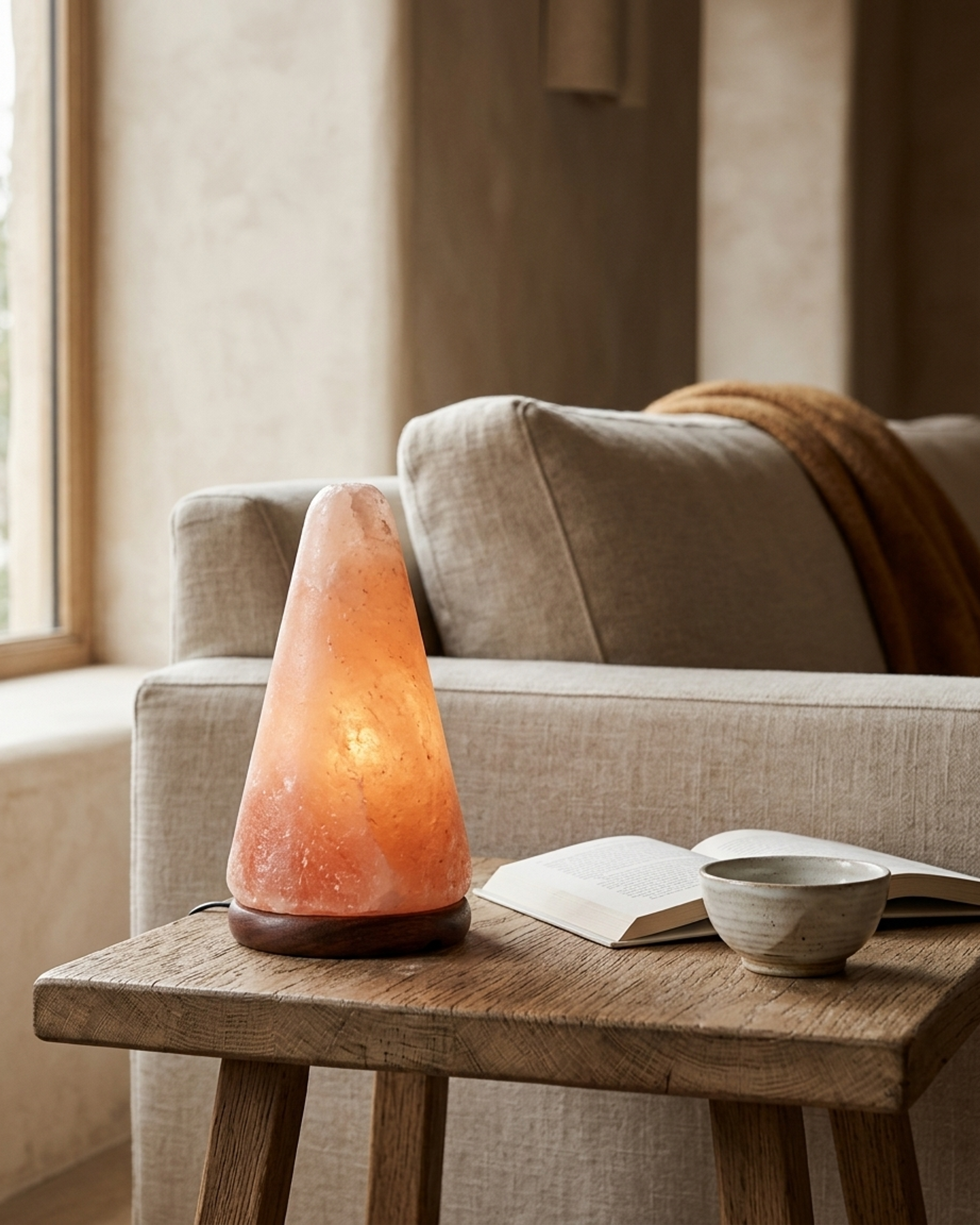 NS137 Himalayan Pink Salt Cone Lamp