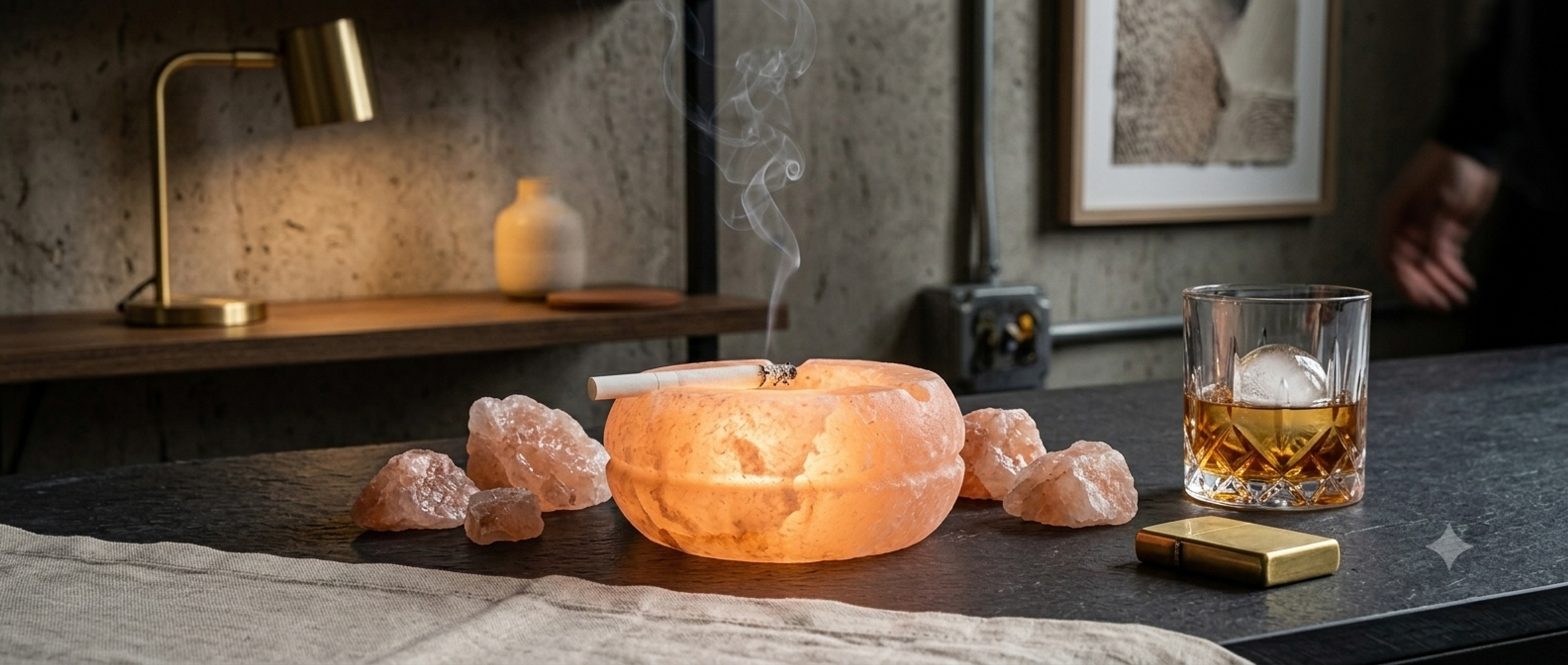 Himalayan Pink Salt Ashtray