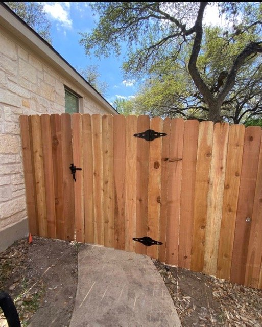 vertical wood gate