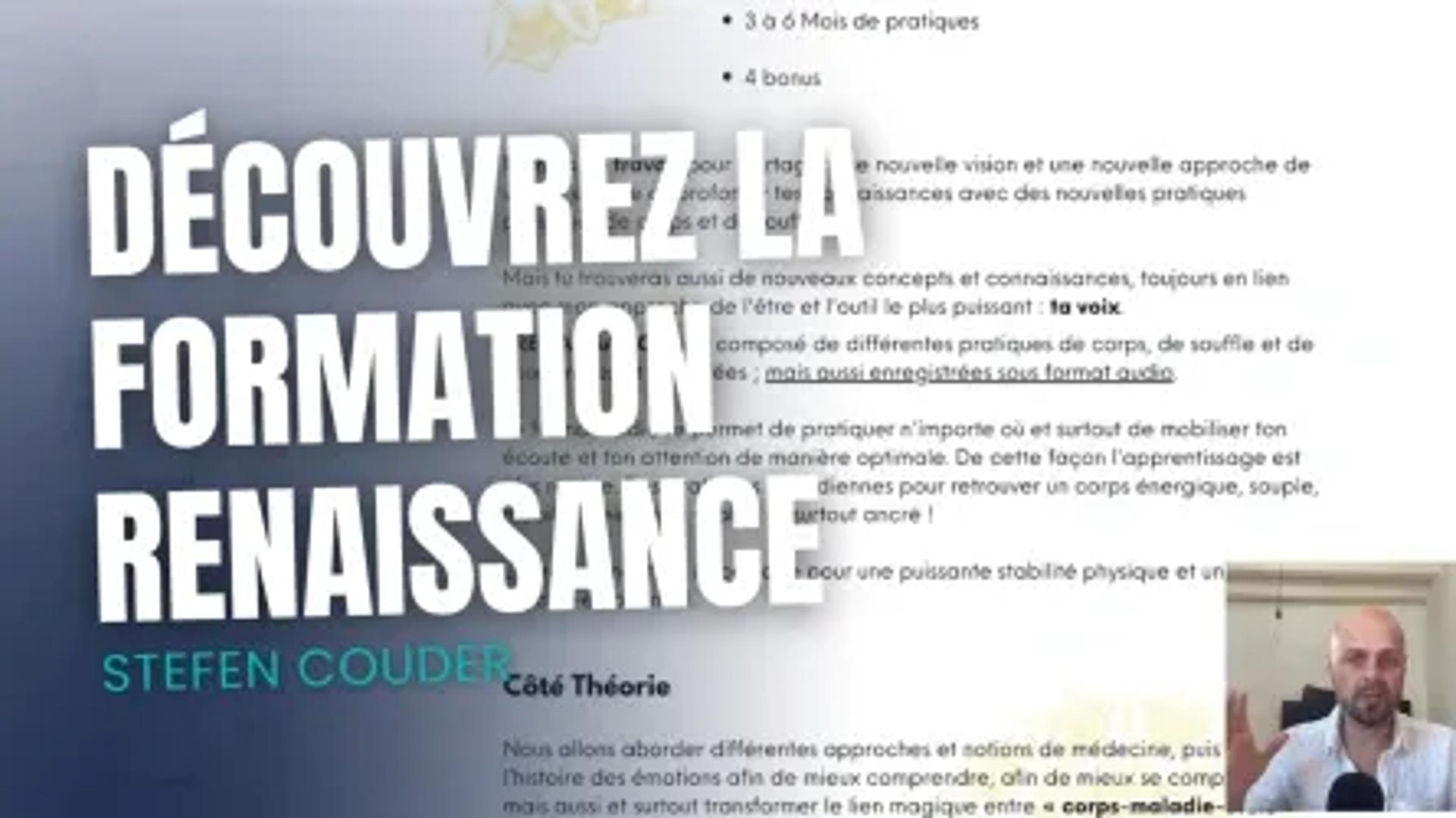 Découvrez ma formation Renaissance !