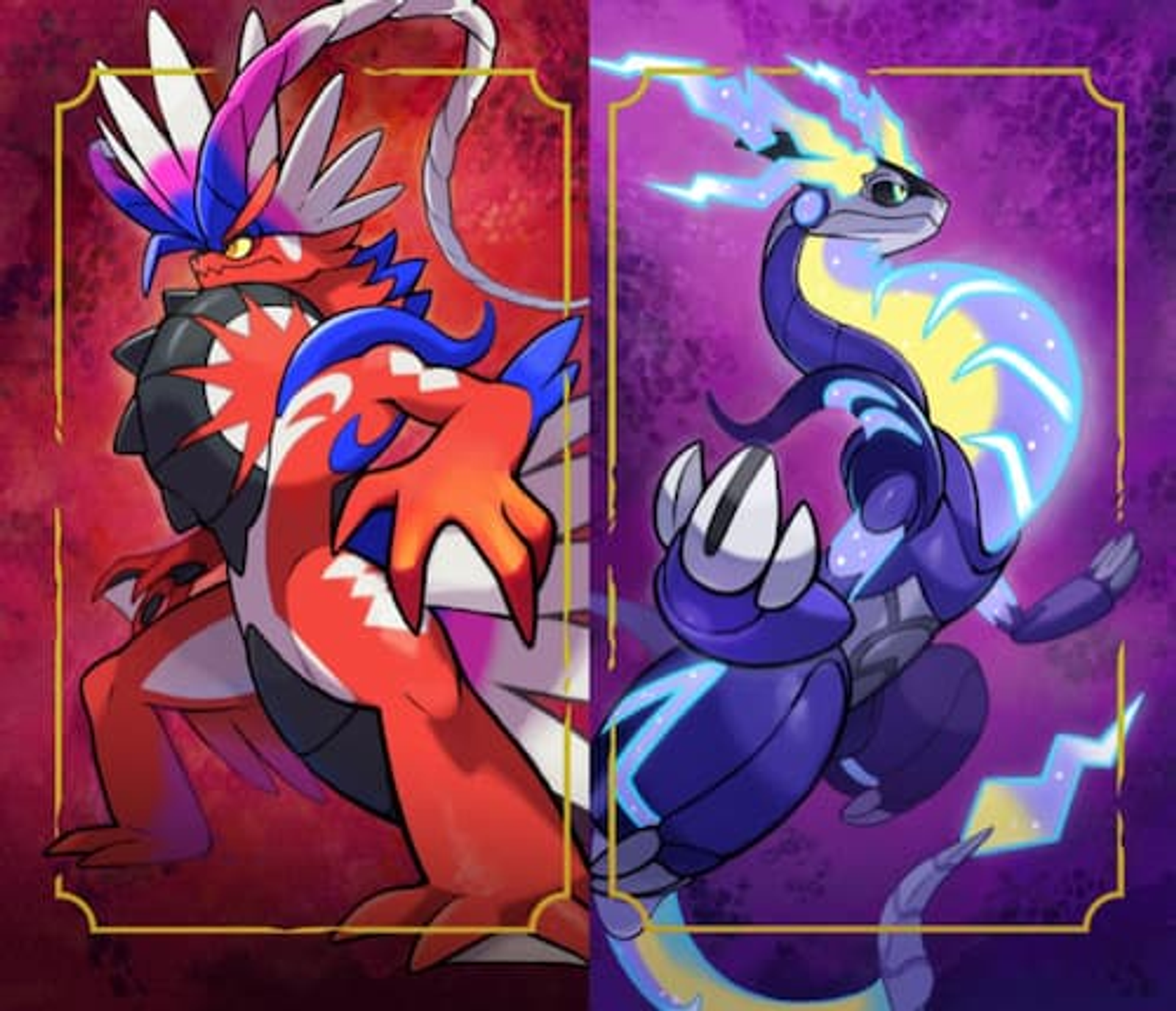 Pokemon Scarlet and Violet open-world scene with a trainer and starter Pokemon exploring the Paldea region.