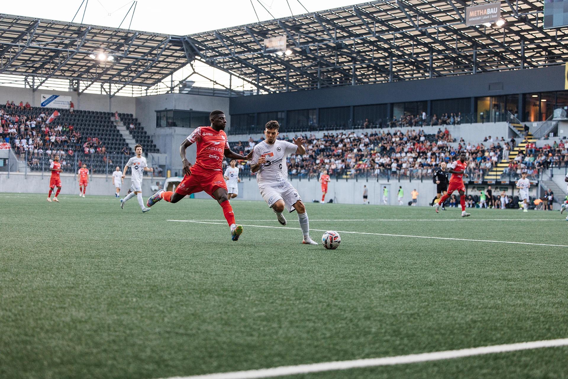 Mathias Rodríguez im Laufduell Schweizer Cup SV Schaffhausen gegen FC Winterthur