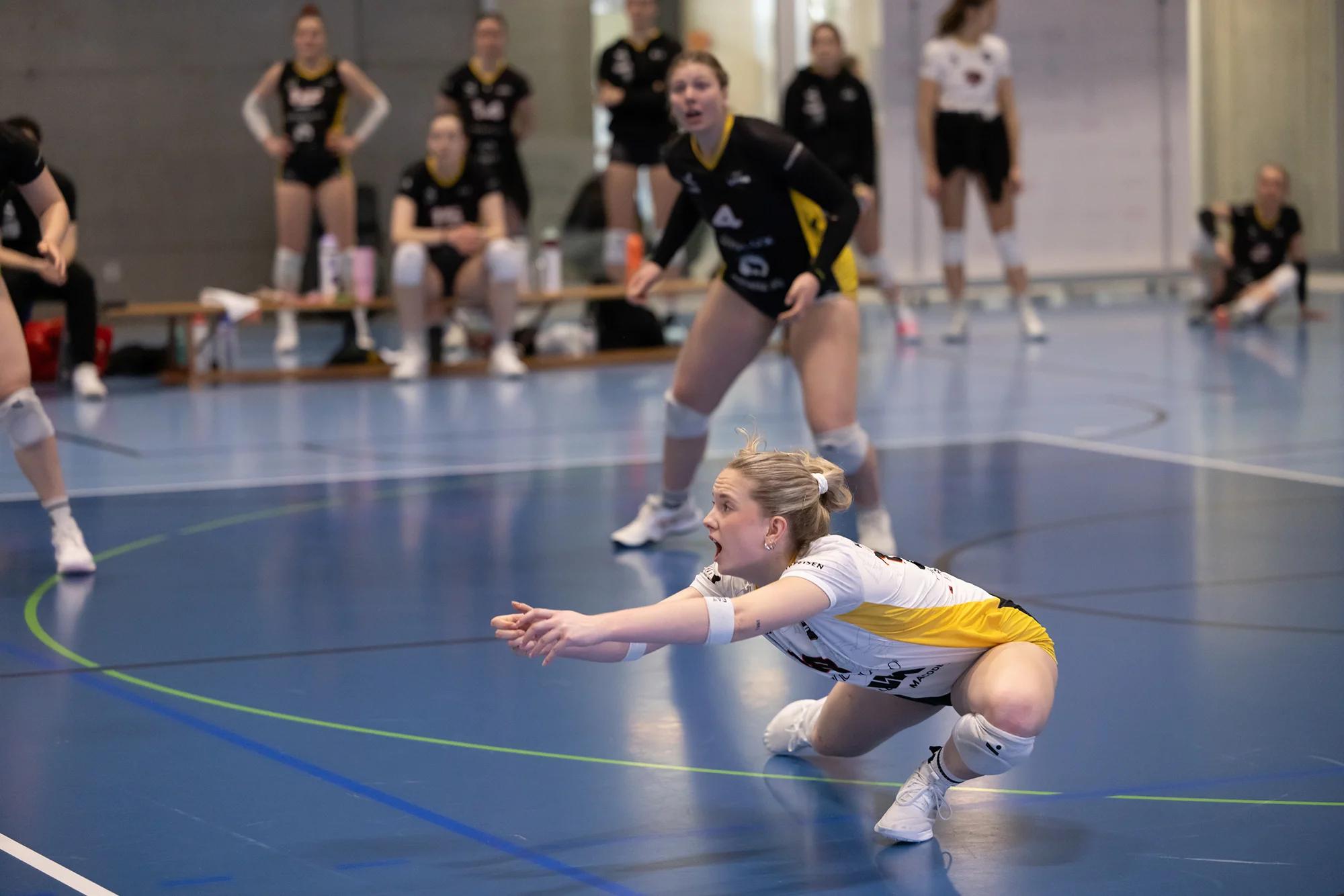 Kimy Chappatte (BIWI VfM) als Libera, NLA-Playoff-Rückspiel gegen VC Kanti Schaffhausen.