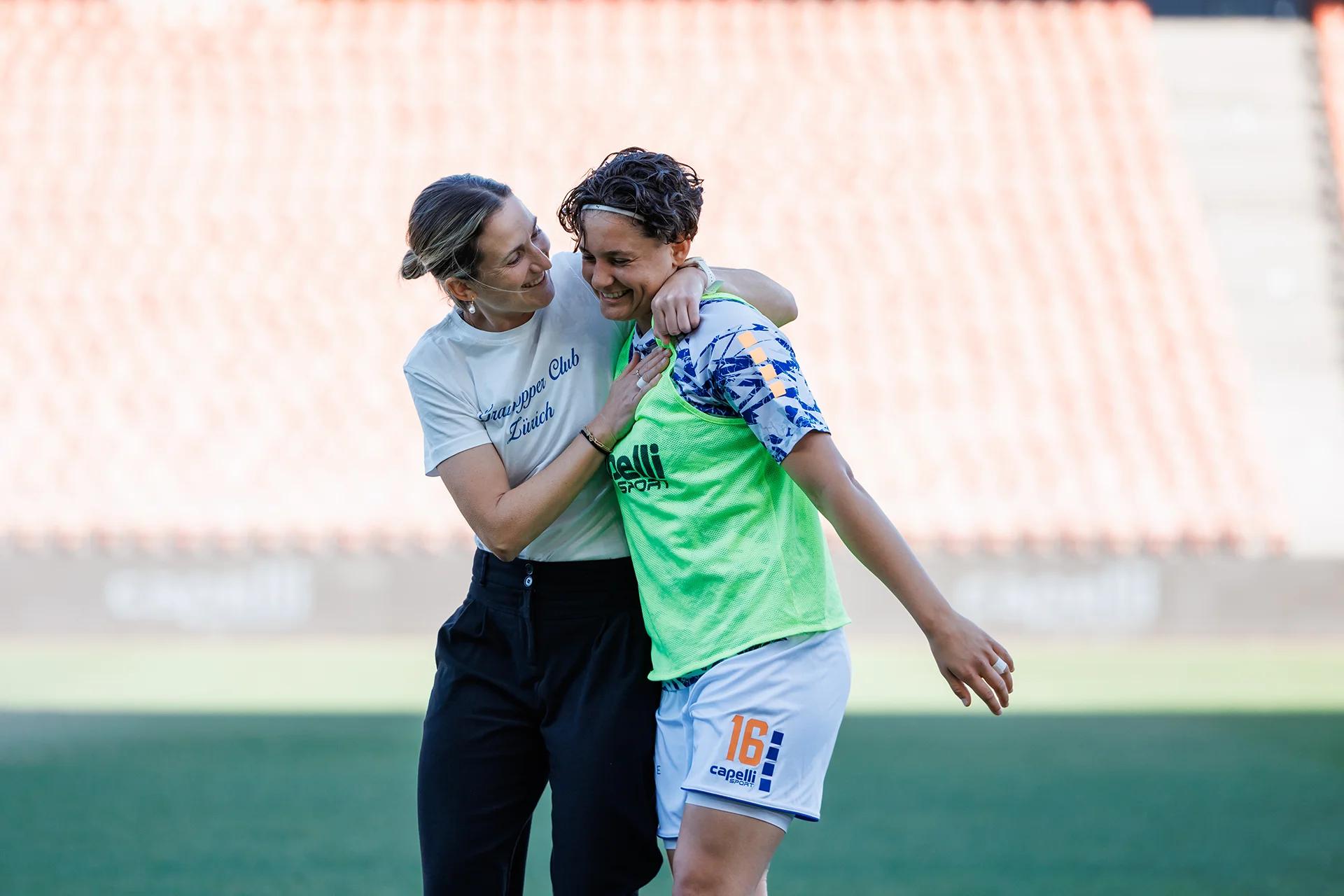 Emanuela Pfister (Grasshopper Club Zürich) vor dem AWSL-Playoff-Viertelfinale gegen FC Zürich.