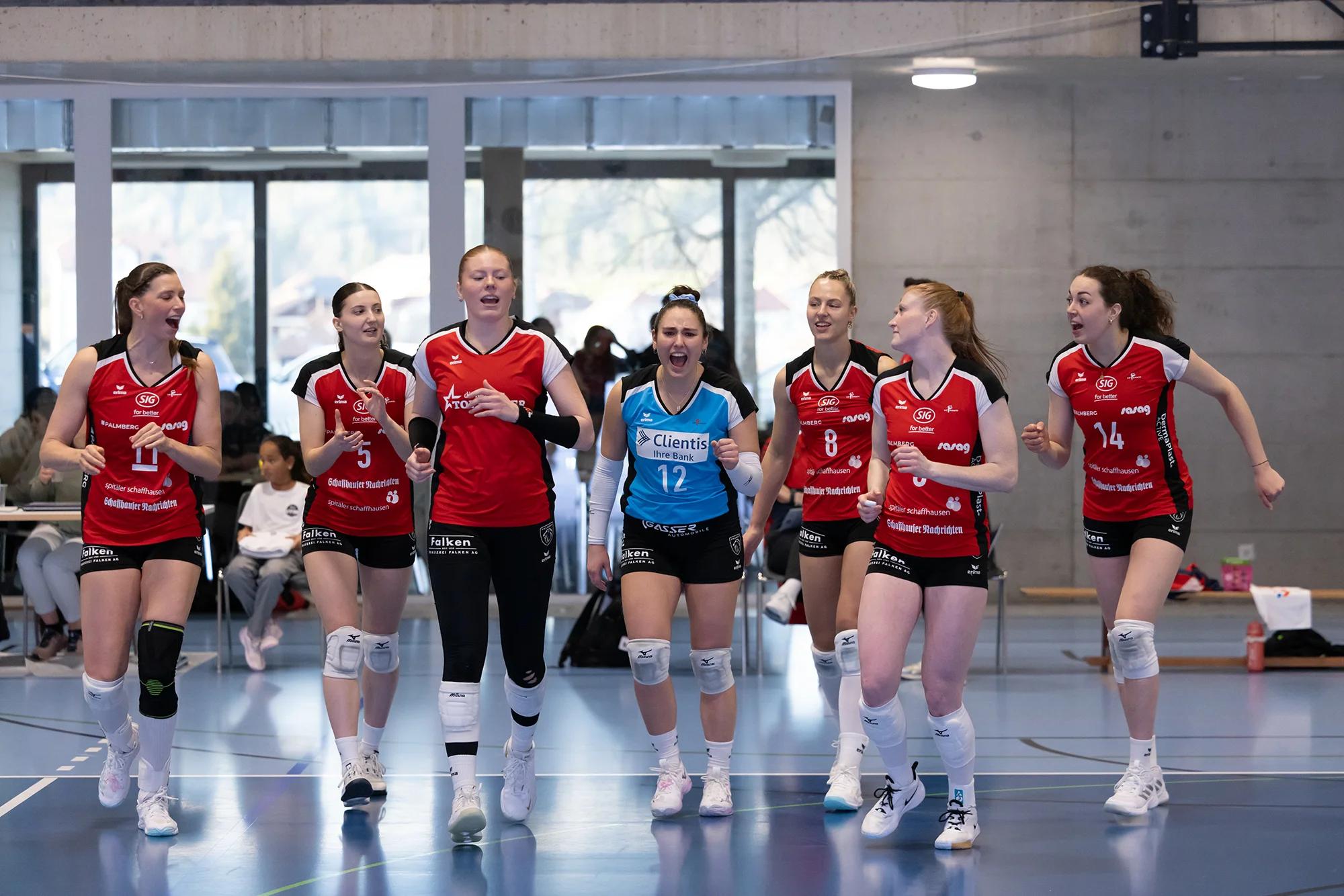 VC Kanti Schaffhausen im NLA-Playoff-Rückspiel gegen BIWI VfM.