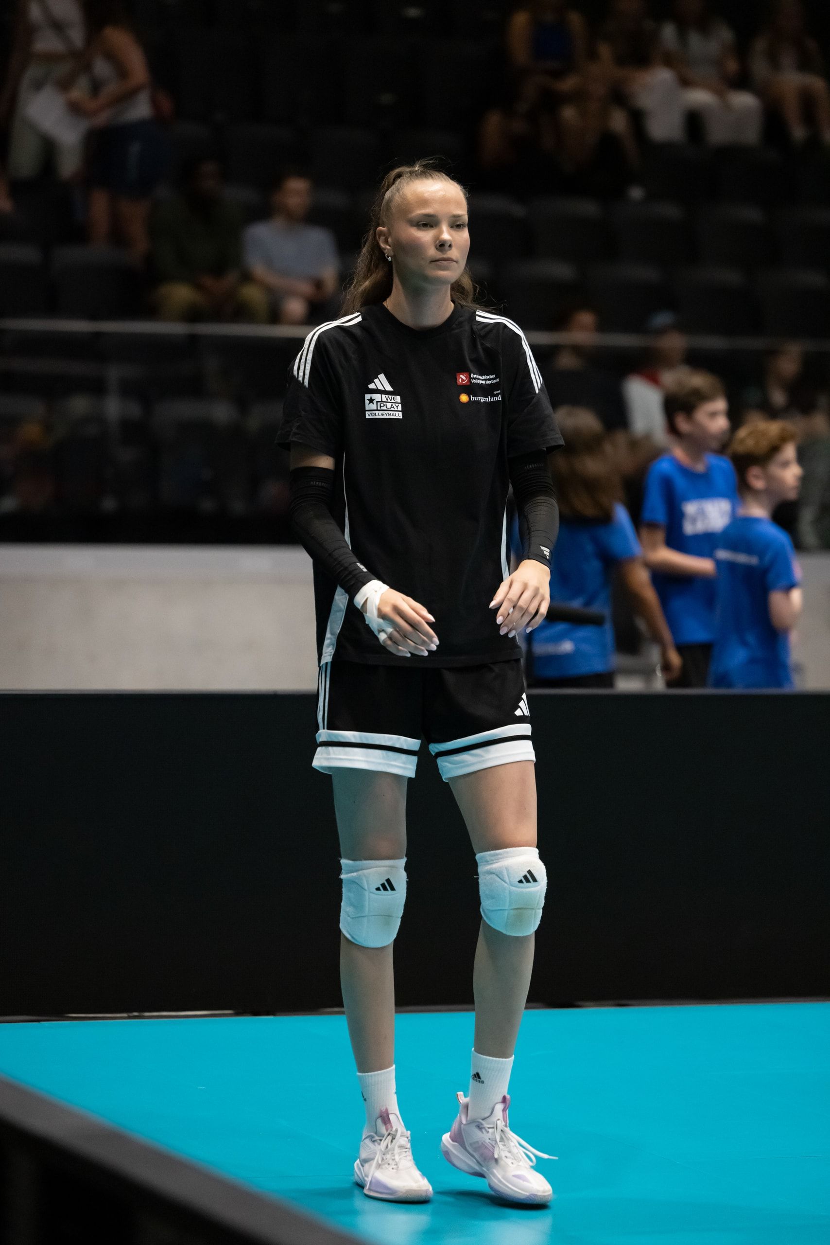 Anamarija Galić von Österreich, beim Spiel der CEV Volleyball European League gegen die Schweiz in der Pilatus Arena in Kriens.