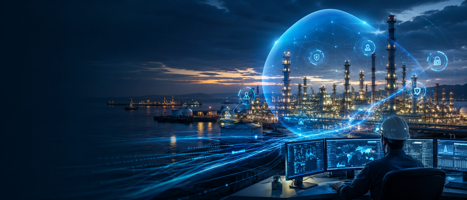 Search keyword: oil gas control room network