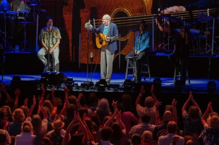 James Taylor performing at the 2023 Summerfest on June 24, 2023 in Milwaukee, WI