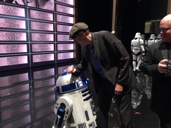 James giving R2D2 a quick spit-shine! (Photo Ellyn Kusmin)