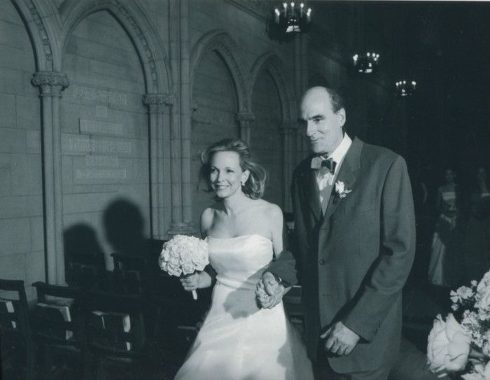 Walking down the aisle as man and wife!