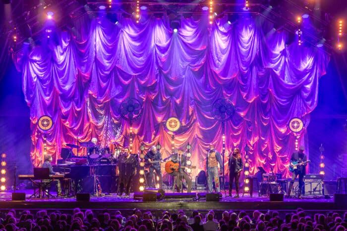 James Taylor supported by Josh Pyke play Kins Park, April 2024.