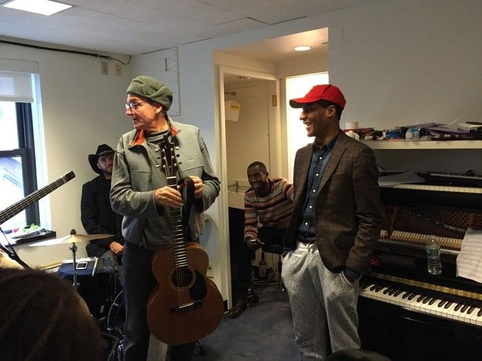 James and Stay Human bandleader Jon Batiste. (Photo by Ellyn Kusmin).