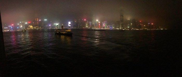 Approaching Hong Kong from the water. (Photo: Jimmy Johnson)