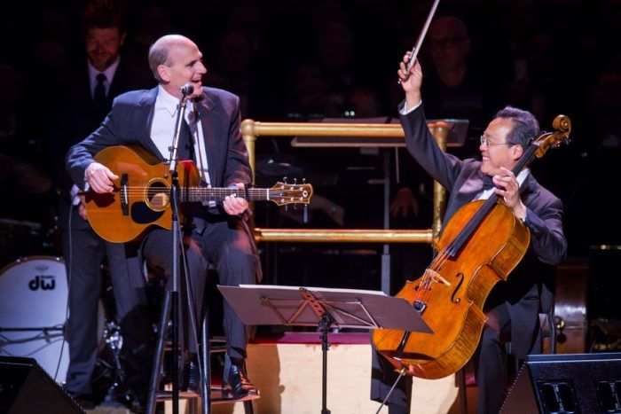 James and Yo-Yo Ma. (Photo: Chris Lee)