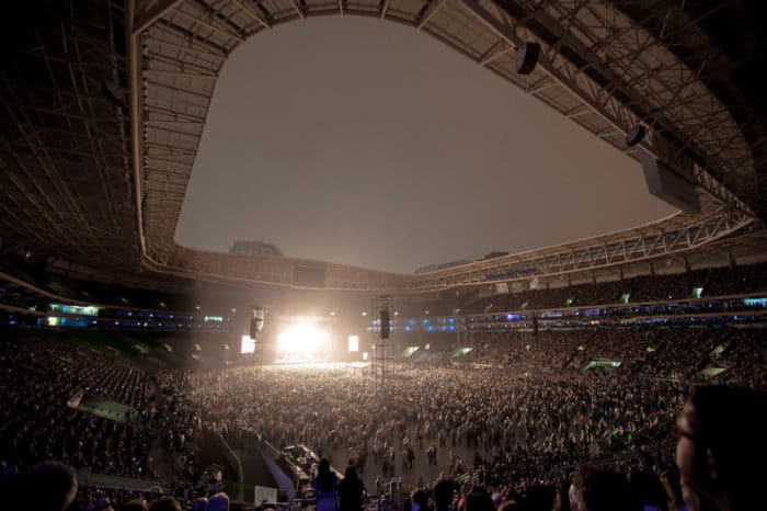 Allianz Parque, Sao Paulo, Brazil, April 6, 2017. Photo by Marcello Rossi.