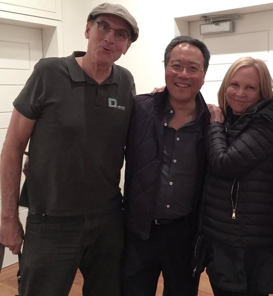 James, Yo-Yo Ma and Kim.  (Photo: Ellyn Kusmin)