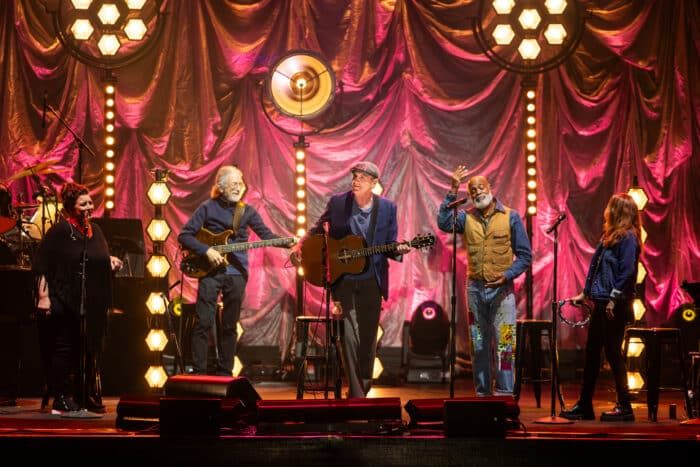 James Taylor supported by Josh Pyke play Kins Park, April 2024.