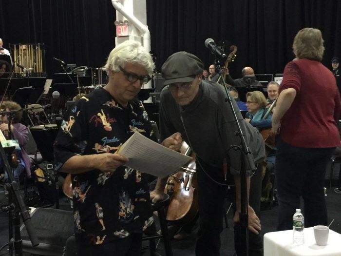 James with music director, Gil Goldstein. (Photo: Ellyn Kusmin)