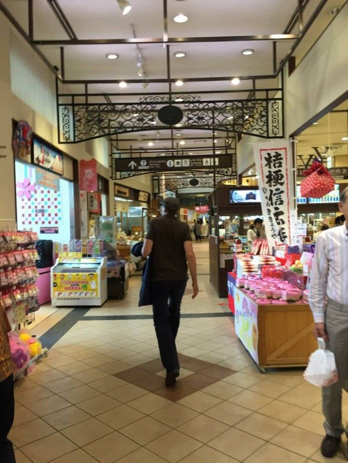 James walking through a “rest stop” on the Japan equivalent of the Massachussetts Turnpike.