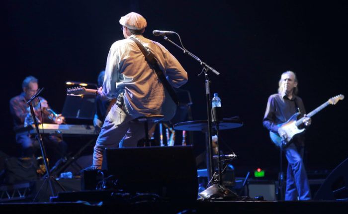 James and the band. (Photo: Garry Brandon)
