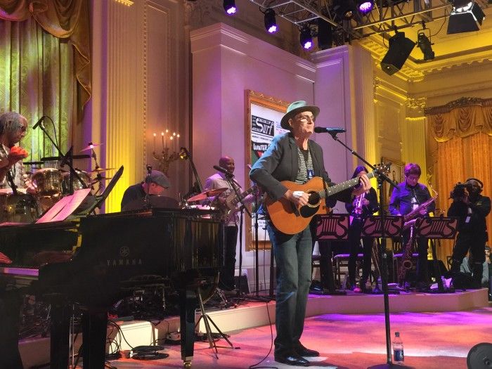 James on stage in the East Room.. Photo by Ellyn Kusmin.