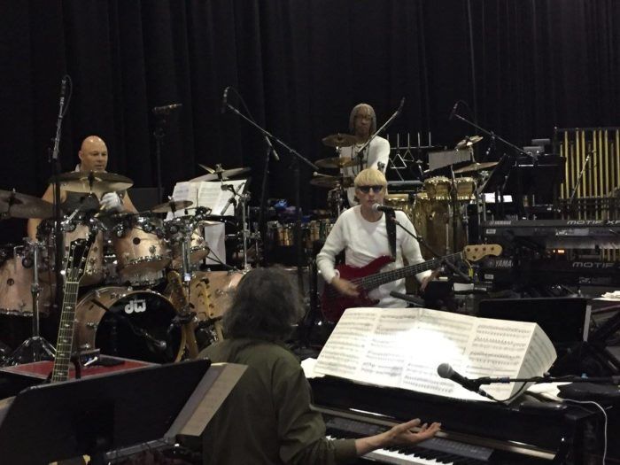 The amazing rhythm section: Narada Michael Walden (drums), Cliff Carter (piano), Will Lee (bass), Bashiri Johnson (percussion) (Photo: Ellyn Kusmin)