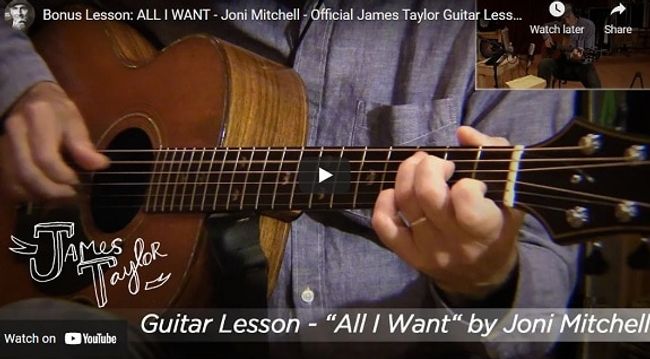 Bonus Lesson: ALL I WANT by Joni Mitchell