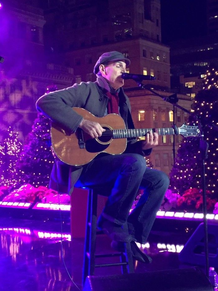 James singing “SnowTime”. Photo by Ellyn Kusmin.
