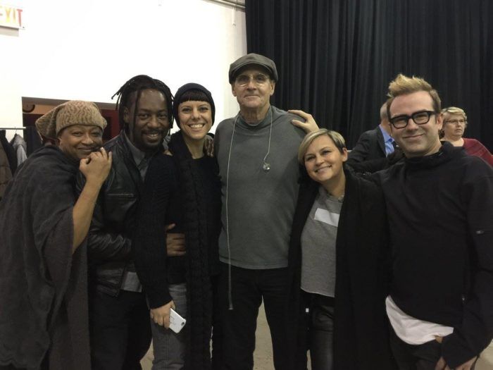 James and backup signers: Lisa Fischer, John James, Nadia Ackerman, Tabitha Fair, Neal Coomer. (Photo: Ellyn Kusmin)
