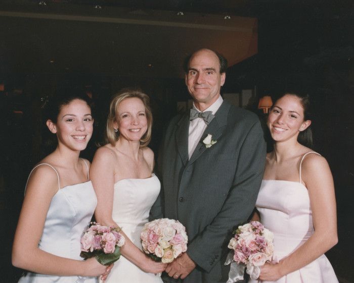 Kim and James with maids of honor Anne Hessberg Campbell and Abigail Hessberg Johnson (Kim’s nieces)