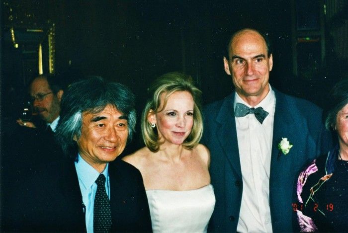 Kim and James with long-time Boston Symphony Conductor Seiji Ozawa (for whom Kim worked for 25 years)