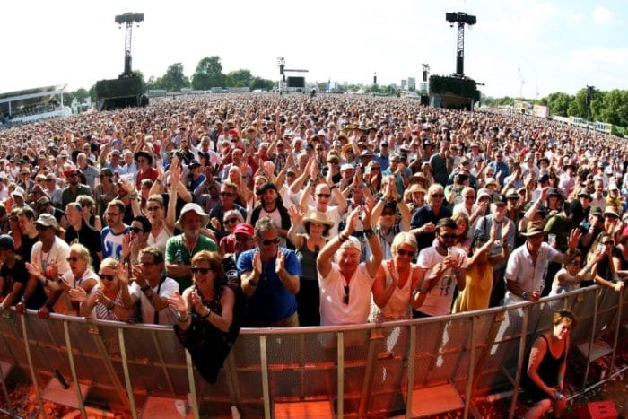 LONDON, ENGLAND – JULY 15: A general view of the crowd as Barclaycard present British Summer Time Hyde Park at Hyde Park on July 15, 2018 in London, England. (Photo by Dave J Hogan/Dave J Hogan/Getty Images)