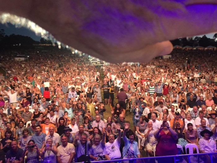 The view from the stage at Sirromet Winery. (Photo: James Taylor)