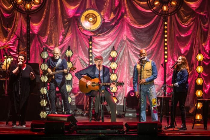 James Taylor supported by Josh Pyke play Kins Park, April 2024.