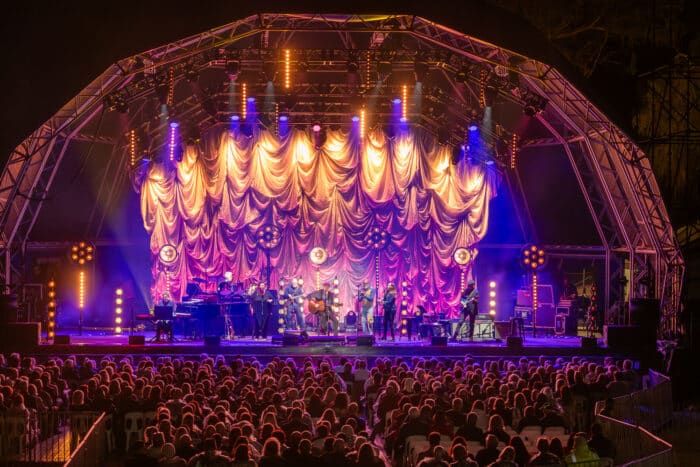 James Taylor supported by Josh Pyke play Kins Park, April 2024.