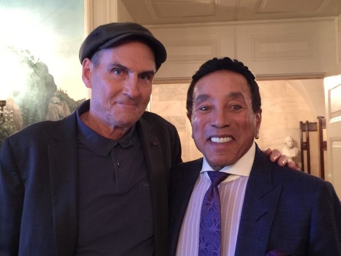 James and Smokey Robinson. Photo by Ellyn Kusmin.