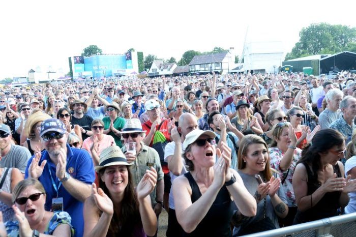 LONDON, ENGLAND – JULY 15: A general view of the crowd as Barclaycard present British Summer Time Hyde Park at Hyde Park on July 15, 2018 in London, England. (Photo by Dave J Hogan/Dave J Hogan/Getty Images)