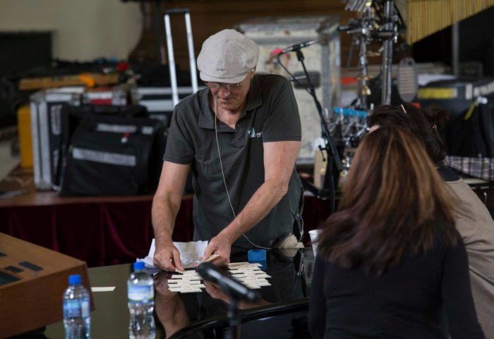 Working out the set list. (Photo: Garry Brandon)