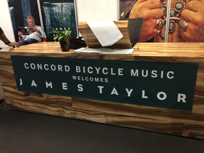 James visits the offices of Concord Music in Los Angeles.