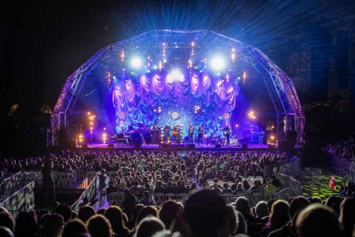 James Taylor supported by Josh Pyke play Kins Park, April 2024.